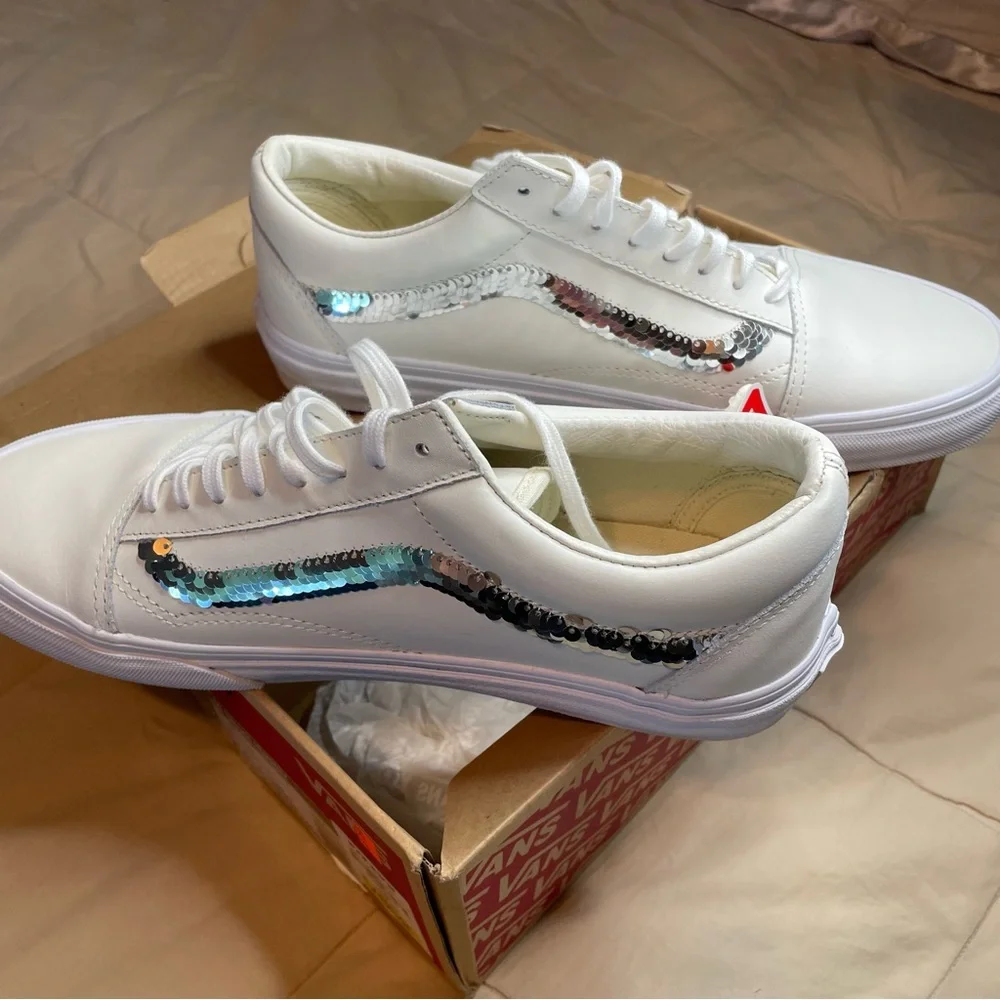 VANS NWT Old School Shiny Sequins - US Women SZ/10 - Picture 2 of 7